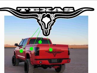 Schedel Texas Longhorn Sticker Achterruit Grafische Truck Stickers Achterklep Inserts