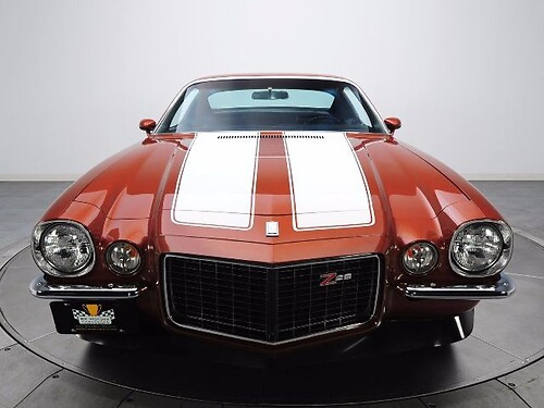 Dubbele contourstrepen motorkap en kofferdeksel vinyl decalset voor Chevrolet Camaro Z28 1970-73