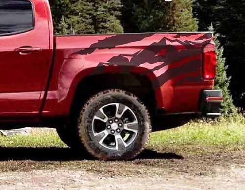 ANTERO Truck Bed Mountain Vinyl Grafische Stickers Decals Stripe 2015-2016 Chevy Colorado
