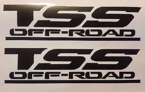 Tss Off Road Decals-stickers, zwarte matte set