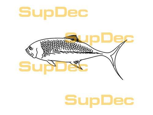 VIS Vinyl Kunst Wand Raam Badkamer Sticker Decal verwijderbaar #4
