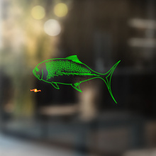 Caranx Fish Universele Vinyl Decal Sticker_2