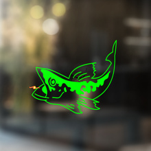 Largemouth Bass Vis Universele Vinyl Decal Sticker_2