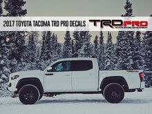 TRD PRO Toyota Racing Development Tacoma Tundra Bed Side Vinyl Decals Stickers 2 Kleuren 2