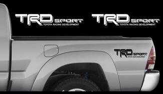 TRD SPORT-stickers Toyota Tacoma Racing Truck Bed Vinyl Stickers X2 2006-2011