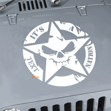 Aangepaste Tekst Militair Ster Skulls Kap Vinyl Sticker Decal voor Jeep Wrangler JK CJ TJ 2