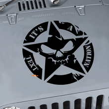 Aangepaste Tekst Militair Ster Skulls Kap Vinyl Sticker Decal voor Jeep Wrangler JK CJ TJ 3