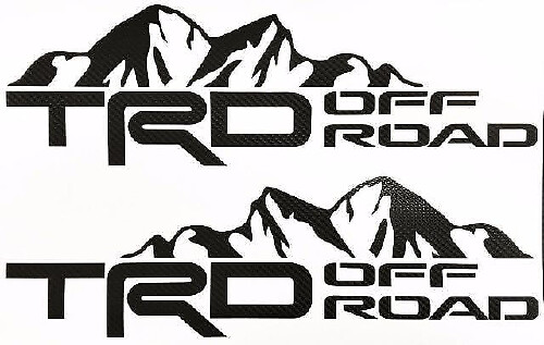 TRD Off Road Mountain Side Vinylstickers voor Toyota Tacoma Tundra