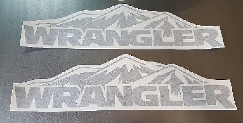 Jeep Wrangler bergkap sticker sticker