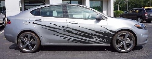 2013- - 2020 Dodge Dart stickerset met stickers in splash-stijl