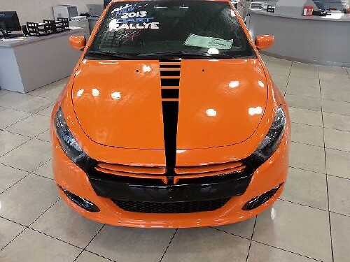 Strobe Motorkapstreep Decal Sticker 2 voor Dodge Dart 2013-2017