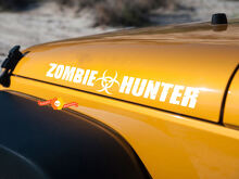 2X ZOMBIE HUNTER EDITION voor JEEP Wrangler CJ TJ YJ JK Hood Vinyl Sticker Sticker 2
