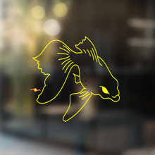 Fancy Goldfish Universele Vinyl Decal Sticker_3