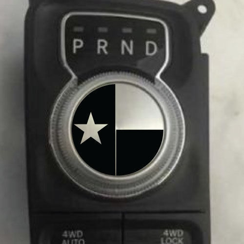 Dodge Ram Texas Vlag Pookknop Decal Sticker Grafisch Vinyl USA