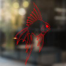 Veiltail Goldfish Universele Vinyl Decal Sticker_2