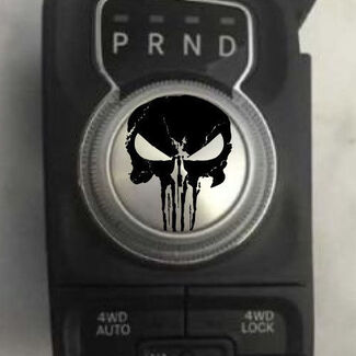 Dodge Ram Punisher Grunge Pookknop Decal Sticker Grafisch Vinyl Rebel Shifter