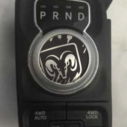 Dodge Ram Logo Grunge Rebel Hemi Pookknop Sticker Sticker Grafisch Vinyl Drive