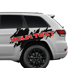 Aangepaste Tekst Zijspat Grafiek Vinyl Sticker Decal Voor Jeep Cherokee Trailhawk 3