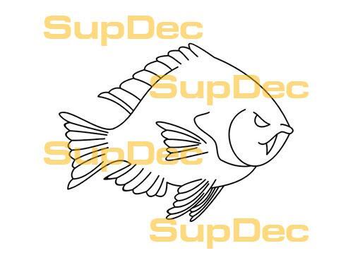 VIS Vinyl Art Wall Window Badkamer Sticker Sticker verwijderbaar #13
