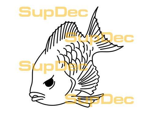 FISH Vinyl Kunst Wand Raam Badkamer Sticker Decal verwijderbaar #14
