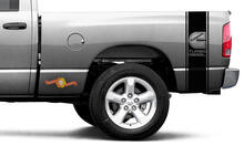 2x STICKERS VOOR Ram Truck CUMMINS TURBO DIESEL Bed 2 STRIPE KIT Vinyl Sticker 3