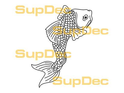 VIS Vinyl Art Wall Window Badkamer Sticker Sticker verwijderbaar #15
