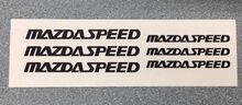 Mazda MazdaSpeed ​​Remklauw High Temp Vinyl Decal Stickers Set Van 8 2