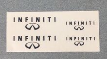 Infiniti Logo Remklauw Vinyl Decal Set voor Infiniti_2
