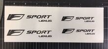 Lexus F Sport Remklauw High Temp Vinyl Decal Sticker 4X (kies kleur) 2