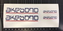 AKEBONO Remklauw High Temp Vinyl Decal Sticker Set van 4 2