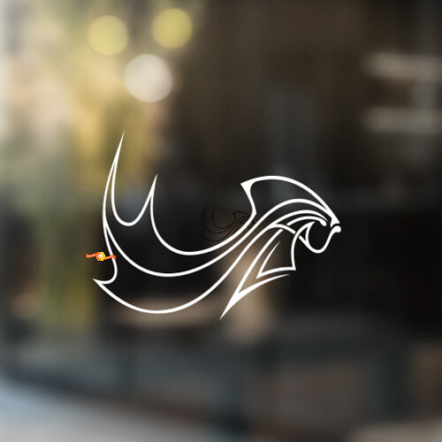 Tribal Style Fish Universele Vinyl Sticker