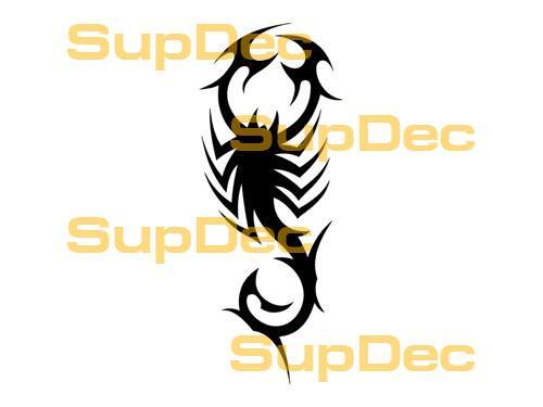Scorpion Vinyl Art Wall Window Badkamer Sticker Sticker #1
