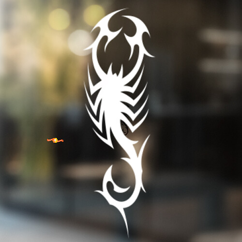 Tribal Stijl Schorpioen Universele Vinyl Decal Sticker