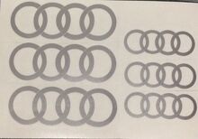 Audi Ringen Remklauw Vinyl Decal Set voor Audi Auto's_2