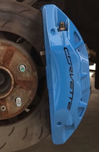 Corvette gebogen remklauw vinyl decalset voor Chevrolet Corvette C7