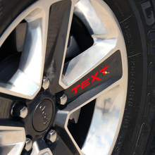 Custom Tekst Wiel Vinyl Decal Stickers Set voor Jeep 6