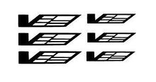 Cadillac CTS-V Logo Remklauw Vinyl Decals Stickers 09-15 (Elke kleur) 2