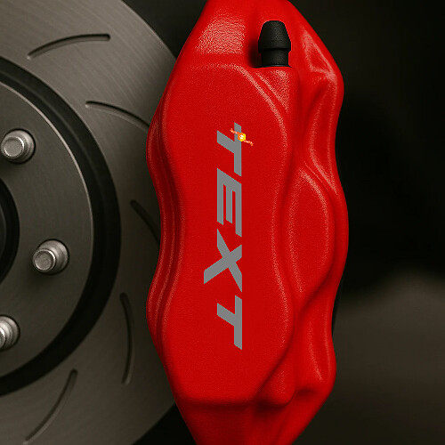 Aangepaste Tekst Remklauw Hoge Temperatuur Vinyl Decal Sticker Set van 8 Voor Jeep