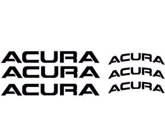 Acura remklauwstickers 6x
