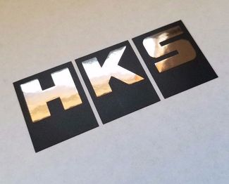 HKS Sticker sticker vinyl racing turbo power Flat Zwart Zwart chroom andere kleuren