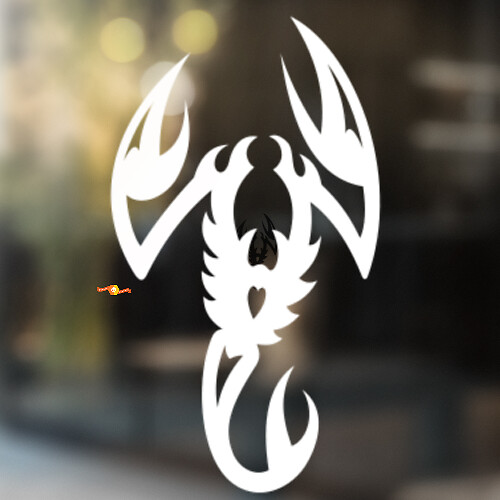 Tribal Art Schorpioen Universele Vinyl Decal Sticker