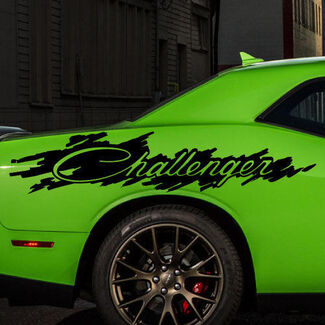 Dodge Challenger Splash noodlijdende logo grafische vinyl sticker sticker voertuig auto