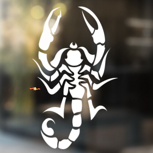 Scorpion Art Tribal Stijl Universele Vinyl Decal Sticker