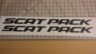 Oplader Sticker Grafisch Vinyl CHALLENGER MOPAR SRT Scat Pack Tekst Logo HEMI DART Scatpack