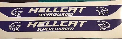 Hellcat Supercharged Deur dorpel Stickers Decals Protector voor Dodge Challenger 2015-2017