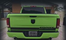RAM 1500 SPORT achterklep streep sticker sticker Hemi Dodge Truck 5.7 2014-2018
 2
