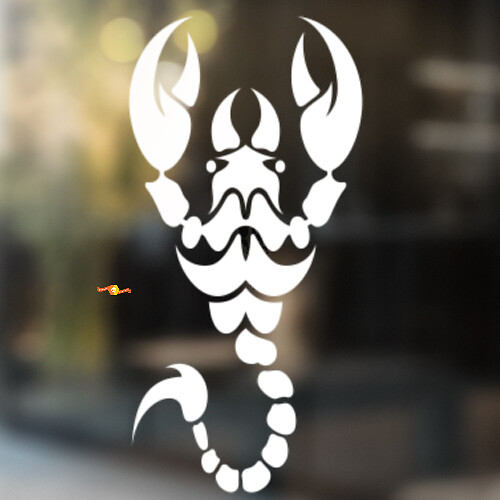 Scorpion Art Universele Vinyl Decal Sticker