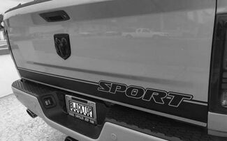Ram 1500 Sport Achterklep Stripe Sticker Hemi Dodge Truck 5.7 2012-2018
