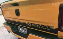 Ram 1500 Sport achterklep streep sticker sticker Hemi Dodge Truck 5.7 2012-2018
 2