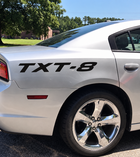 TXT-8 Spatbord Lettering Set Achterspatbord Vinyl Decal Sticker voor Dodge Charger 2023